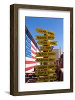 USA, Arizona, Historical Route 66, Seligman, Signpost-Catharina Lux-Framed Photographic Print