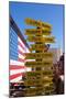 USA, Arizona, Historical Route 66, Seligman, Signpost-Catharina Lux-Mounted Photographic Print