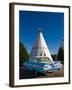 USA, Arizona, Holbrook, Route 66, Wigwam Motel, Chevrolet Impala-Alan Copson-Framed Photographic Print