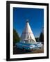 USA, Arizona, Holbrook, Route 66, Wigwam Motel, Chevrolet Impala-Alan Copson-Framed Photographic Print