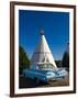 USA, Arizona, Holbrook, Route 66, Wigwam Motel, Chevrolet Impala-Alan Copson-Framed Photographic Print