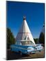 USA, Arizona, Holbrook, Route 66, Wigwam Motel, Chevrolet Impala-Alan Copson-Mounted Photographic Print