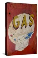 USA, Arizona, Jerome, brightly painted antique gas sign-Kevin Oke-Stretched Canvas