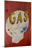 USA, Arizona, Jerome, brightly painted antique gas sign-Kevin Oke-Mounted Premium Photographic Print