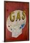 USA, Arizona, Jerome, brightly painted antique gas sign-Kevin Oke-Framed Photographic Print