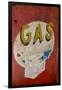 USA, Arizona, Jerome, brightly painted antique gas sign-Kevin Oke-Framed Premium Photographic Print