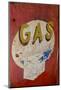 USA, Arizona, Jerome, brightly painted antique gas sign-Kevin Oke-Mounted Premium Photographic Print