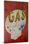 USA, Arizona, Jerome, brightly painted antique gas sign-Kevin Oke-Mounted Premium Photographic Print