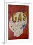 USA, Arizona, Jerome, brightly painted antique gas sign-Kevin Oke-Framed Photographic Print