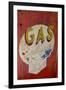 USA, Arizona, Jerome, brightly painted antique gas sign-Kevin Oke-Framed Photographic Print