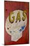 USA, Arizona, Jerome, brightly painted antique gas sign-Kevin Oke-Mounted Photographic Print