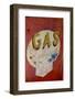 USA, Arizona, Jerome, brightly painted antique gas sign-Kevin Oke-Framed Photographic Print