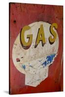 USA, Arizona, Jerome, brightly painted antique gas sign-Kevin Oke-Stretched Canvas