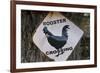 USA, Arizona, Jerome, rooster crossing sign, Gold King Mine-Kevin Oke-Framed Premium Photographic Print