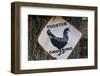USA, Arizona, Jerome, rooster crossing sign, Gold King Mine-Kevin Oke-Framed Photographic Print