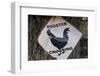 USA, Arizona, Jerome, rooster crossing sign, Gold King Mine-Kevin Oke-Framed Photographic Print