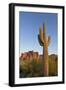 USA, Arizona. Lost Dutchman State Park, Saguaro Cactus and Superstition Mountains-Kevin Oke-Framed Photographic Print