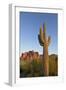 USA, Arizona. Lost Dutchman State Park, Saguaro Cactus and Superstition Mountains-Kevin Oke-Framed Photographic Print