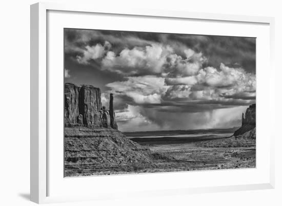 USA, Arizona, Monument Valley Approaching Storm-John Ford-Framed Photographic Print