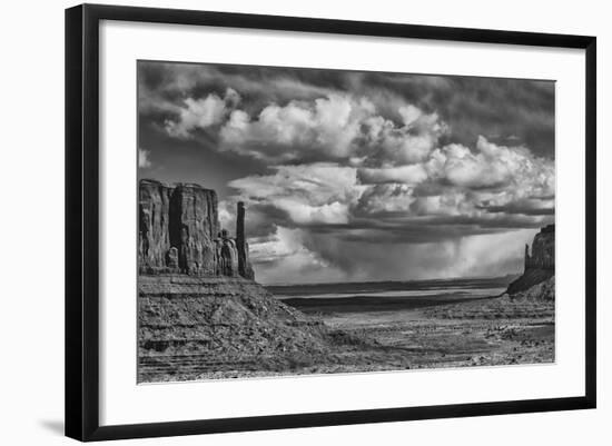 USA, Arizona, Monument Valley Approaching Storm-John Ford-Framed Photographic Print