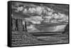 USA, Arizona, Monument Valley Approaching Storm-John Ford-Framed Stretched Canvas