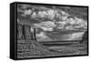 USA, Arizona, Monument Valley Approaching Storm-John Ford-Framed Stretched Canvas