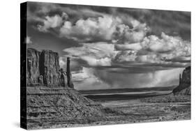 USA, Arizona, Monument Valley Approaching Storm-John Ford-Stretched Canvas