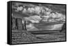 USA, Arizona, Monument Valley Approaching Storm-John Ford-Framed Stretched Canvas