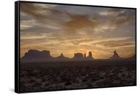 USA, Arizona, Monument Valley, First Light-John Ford-Framed Stretched Canvas