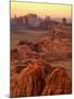 USA, Arizona, Monument Valley, Sunset View from Hunt's Mesa-Ann Collins-Mounted Photographic Print