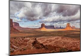 USA, Arizona, Monument Valley, under Clouds-John Ford-Mounted Photographic Print