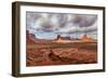 USA, Arizona, Monument Valley, under Clouds-John Ford-Framed Photographic Print