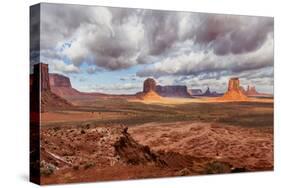 USA, Arizona, Monument Valley, under Clouds-John Ford-Stretched Canvas