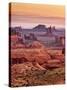 USA, Arizona, Monument Valley, View from Hunt's Mesa at Dawn-Ann Collins-Stretched Canvas