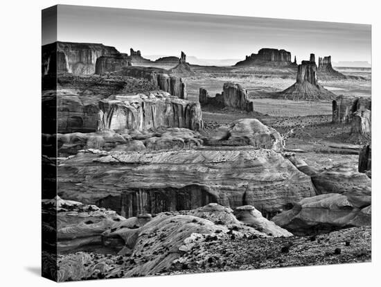 USA, Arizona, Monument Valley, View from Hunt's Mesa at Dawn-Ann Collins-Stretched Canvas