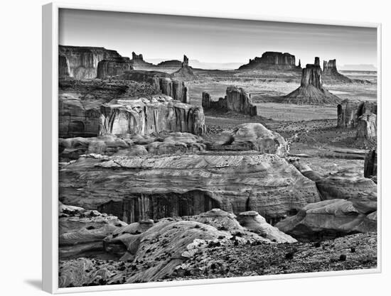 USA, Arizona, Monument Valley, View from Hunt's Mesa at Dawn-Ann Collins-Framed Photographic Print