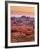 USA, Arizona, Monument Valley, View from Hunt's Mesa at Dawn-Ann Collins-Framed Photographic Print