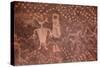 USA, Arizona, Mystery Valley Petroglyph Panel-John Ford-Stretched Canvas