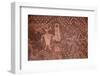 USA, Arizona, Mystery Valley Petroglyph Panel-John Ford-Framed Photographic Print