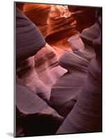 USA, Arizona, Navajo Tribal Park, Erosion of Navajo Sandstone of Lower Antelope Canyon-John Barger-Mounted Photographic Print
