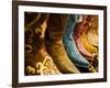 USA, Arizona, Old Scottsdale, Line Up of New Cowboy Boots-Terry Eggers-Framed Photographic Print