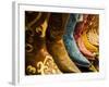 USA, Arizona, Old Scottsdale, Line Up of New Cowboy Boots-Terry Eggers-Framed Photographic Print