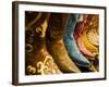 USA, Arizona, Old Scottsdale, Line Up of New Cowboy Boots-Terry Eggers-Framed Photographic Print