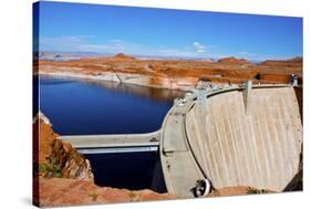 USA, Arizona, Page, Glen Canyon Dam Removed turbine runner-Bernard Friel-Stretched Canvas