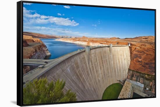 USA, Arizona, Page, Glen Canyon Dam-Bernard Friel-Framed Stretched Canvas