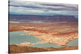 USA, Arizona, Page. Lake Powell, dramatically low water level-Bernard Friel-Stretched Canvas