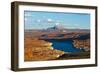 USA, Arizona, Page, Lake Powell Vistas, cruising Boat-Bernard Friel-Framed Photographic Print