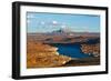 USA, Arizona, Page, Lake Powell Vistas, cruising Boat-Bernard Friel-Framed Photographic Print