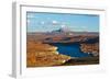 USA, Arizona, Page, Lake Powell Vistas, cruising Boat-Bernard Friel-Framed Photographic Print