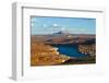 USA, Arizona, Page, Lake Powell Vistas, cruising Boat-Bernard Friel-Framed Photographic Print